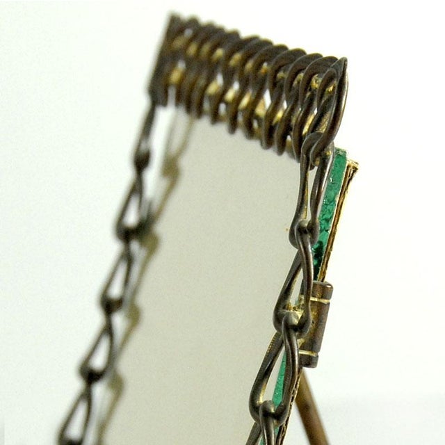 Vintage Brass Bronze Photo Frame For Sale - Image 4 of 10