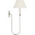 Ingela 24" Single Sconce in Polished Nickel with Silk Pleat Shade Designer: Amber Lewis Finish: Polished Nickel Height:...