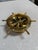 Modern Vintage Brass Nautical Ship Wheel Ashtray For Sale - Image 3 of 9