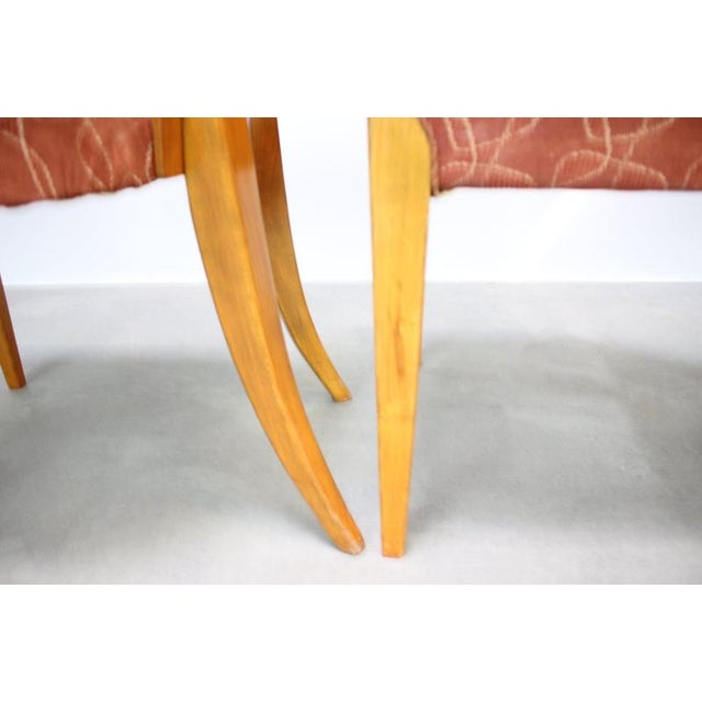 Dining Chairs by Jindrich Halabala, Czechoslovakia, 1950s, Set of 4 For Sale - Image 9 of 11