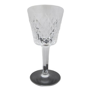 Waterford Cut Diamond Crystal Alana Claret 5 3/4" Wine Glass For Sale