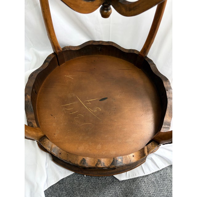 Distressed Louis XV Revival Hand-Carved Parlor Table by Jb Van Sciver Co. - C. 1900 For Sale - Image 10 of 11