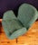 Mid-Century Modern Hungarian Swivel Lounge Chair in Green Textured Fabric, 1970s For Sale - Image 4 of 14