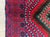 Afghan Hand-Knotted Baluchi Tribal Rug | 2'9" X 4'8" Wool Accent Area Rug | Geometric Red & Green Afghan Decor For Sale - Image 6 of 9
