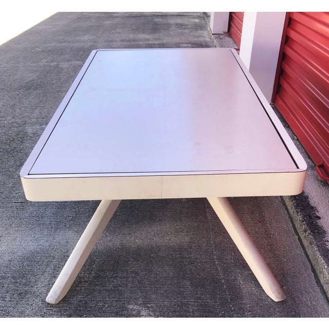 Mid-Century Modern Mid Century Castro Convertible White Coffee & Dining Table For Sale - Image 3 of 10