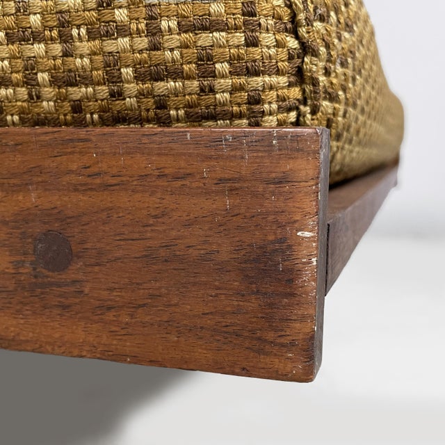 Italian Art Deco Wooden Daybed with 2 Cushions, 1930s For Sale - Image 11 of 15