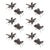 Brown Dragonfly and Butterfly Insect Pot Sitter (Set of 12) For Sale - Image 8 of 8