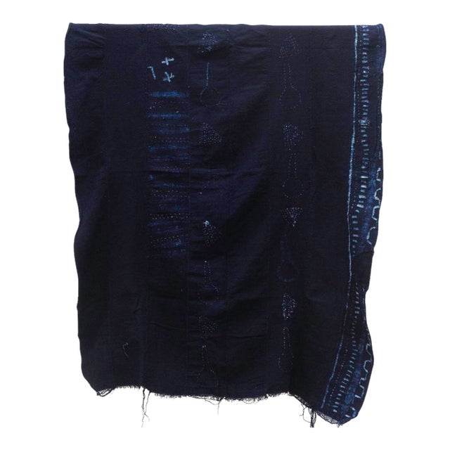 Ayo Indigo Mud Cloth For Sale