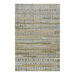 Rug & Kilim’s Contemporary Rug With Polychromatic Stripes and Geometric Patterns For Sale