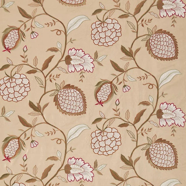 Zoffany Pomegranate Tree Fabric in Sienna For Sale