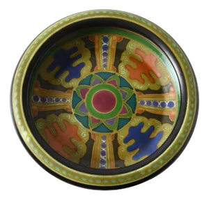Art Nouveau Ceramic Bowl by Klaas Vet for Arnhemsche Fayencefabriek, 1910s