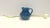 Postmodern Handmade Rimini Blue Lacquered Ceramic Jug attributed to Aldo Londi for Bitossi, Italy, 1970s For Sale - Image 3 of 12