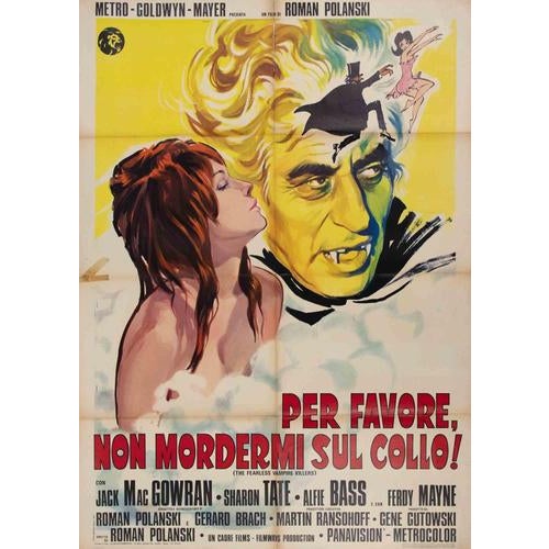 Vintage Poster Italian 2-Foglio (100 × 140 cm), MGM. Directed by Roman Polanski, starring Sharon Tate, Jack MacGowran,...
