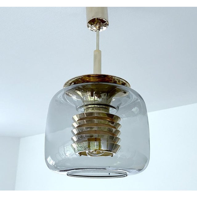 Vintage Glass Pendant Light from Erco, 1970s For Sale - Image 6 of 14