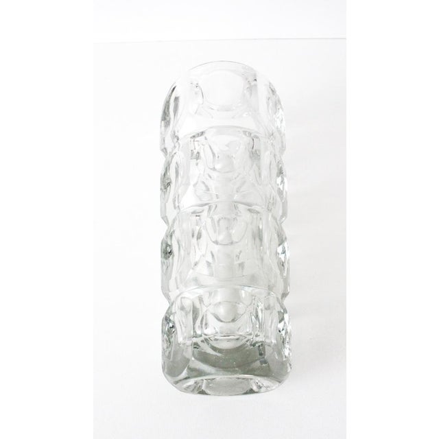 Glass Vase by František Pečeny for Hermanova Hut, 1960s For Sale - Image 3 of 6