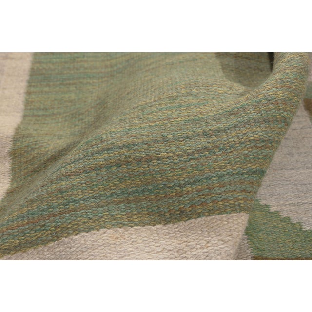 Textile Vintage Swedish Rollakan Rug, 06'03 X 09'09 For Sale - Image 7 of 11