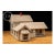 Folk Art Handcrafted Wooden Farmhouse Architectural Model For Sale