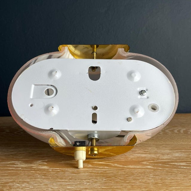 Gold Vintage Pink Murano Wall Lamp, Italy, 1970s For Sale - Image 8 of 14