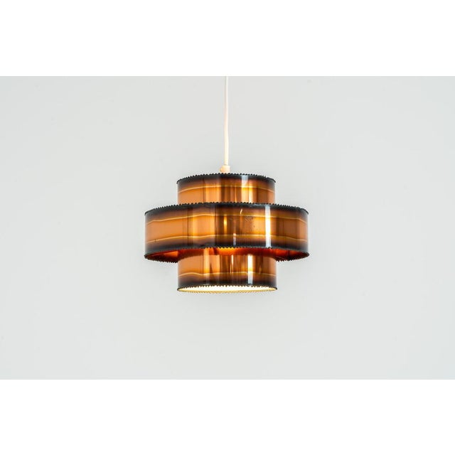 Brutalist Brutalist Burnt Copper Pendant Lamp by Svend Aage Holm Sørensen For Sale - Image 3 of 12