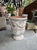A Single French Terracotta Anduze Planter With Antiqued Gray White Finish For Sale - Image 12 of 15