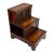 Early 19th Century Regency Mahogany Library Steps Cabinet – Tooled Leather Insets & Brass Grille Doors For Sale