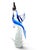 Beautiful art glass sculpture from Murano 20th century- Alessandro Barbaro era. Sticker intact on bottom. Measures 15.5” tall