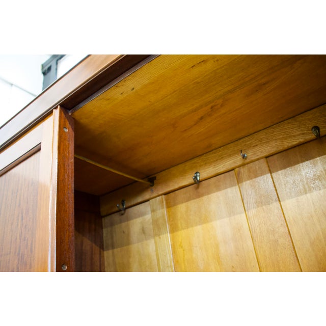 Wood Antique Edwardian Mahogany Wardrobe, 1900s For Sale - Image 7 of 9