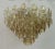 2000 - 2009 Mid-Century Amber and White Murano Glass Chandelier, 2000s For Sale - Image 5 of 10