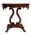 Antique Solid Mahogany Harp Art Nouveau Table Usa Pretty For Sale