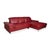Modern Red Leather Corner Sofa from Willi Schillig For Sale - Image 3 of 18