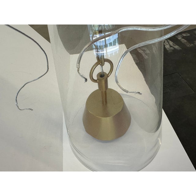 Laboratory Lux Glass Contemporary Post Modern Ceiling Pendant Light For Sale - Image 12 of 12