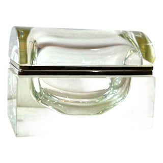 Mid 20th Century Murano Glass Box by Alessandro Mandruzzato For Sale