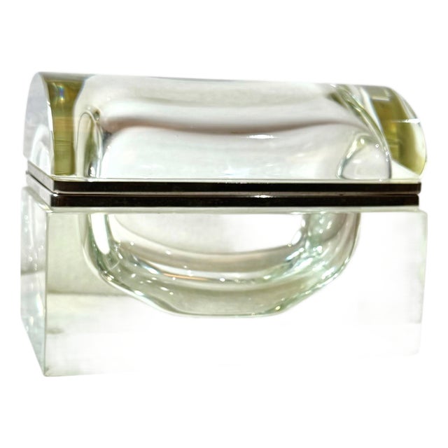 Mid 20th Century Murano Glass Box by Alessandro Mandruzzato For Sale