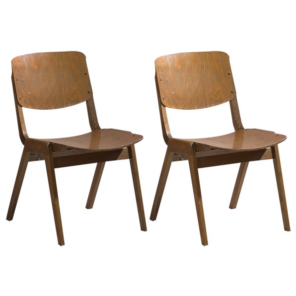 Vintage Dining Chairs from Thonet, 1950s. Set of 4 For Sale