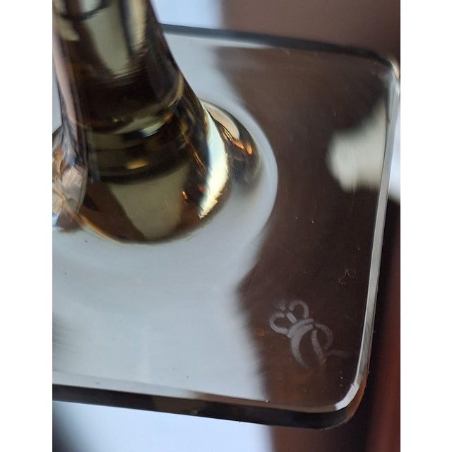 Rosenthal Linear Smoke Champagne Flutes by G.B. Jensen for Rosenthal, 1960s, Set of 4 For Sale - Image 4 of 5