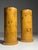 20th Century Burr Wood Veneered Columns, Set of 2 For Sale - Image 9 of 15