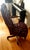 Late 20th Century Vintage Hickory Chair Tufted Oxblood Leather Executive Desk Chair For Sale - Image 5 of 13