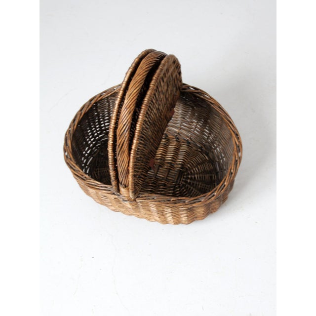 Vintage Wicker Picnic Basket Chairish