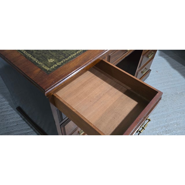 Late 19th Century Antique Mahogany Desk, 1880s For Sale - Image 5 of 10