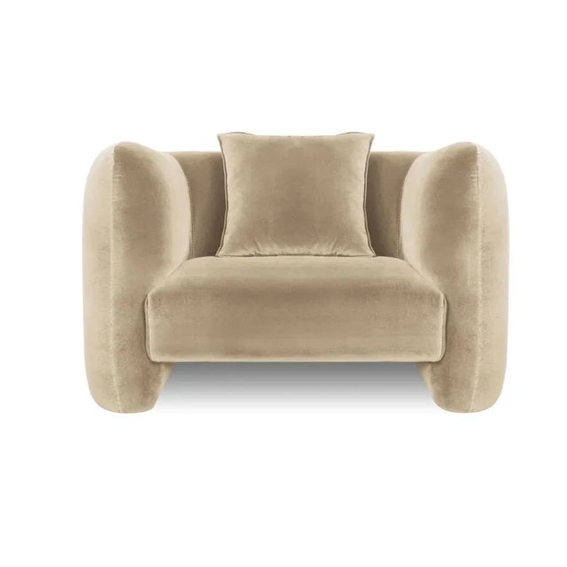 Contemporary Fabric Jacob Armchair from Collector For Sale - Image 3 of 3