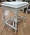 Early 20th Century Hardwood Jacobean Console Table With White Distressed Painted Finish For Sale In Baltimore - Image 6 of 10