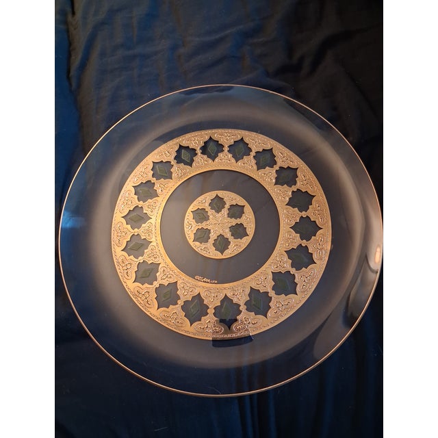Vintage Mid-Century Modern Culver Ltd. Valencia Serving Platter Tray For Sale - Image 9 of 12