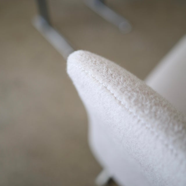 1970s Saporiti Italia Chairs in Alpaca, Set of Four For Sale - Image 5 of 8