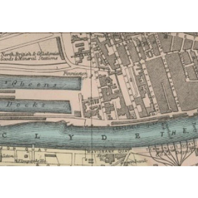 Large Victorian Glasgow City Map by George W. Bacon, 1885 For Sale - Image 11 of 12