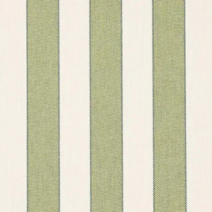 Schumacher Blumont Stripe Indoor/Outdoor Fabric in Green