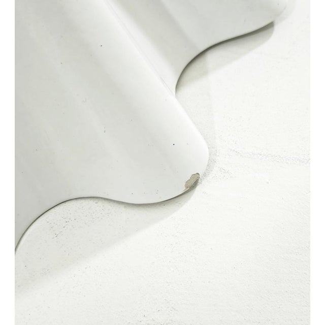 Ceramic Mid-Century Modern White Glazed Ceramic Umbrella Stand by Enzo Bioli for Il Picchip Italia, 1970s For Sale - Image 7 of 17