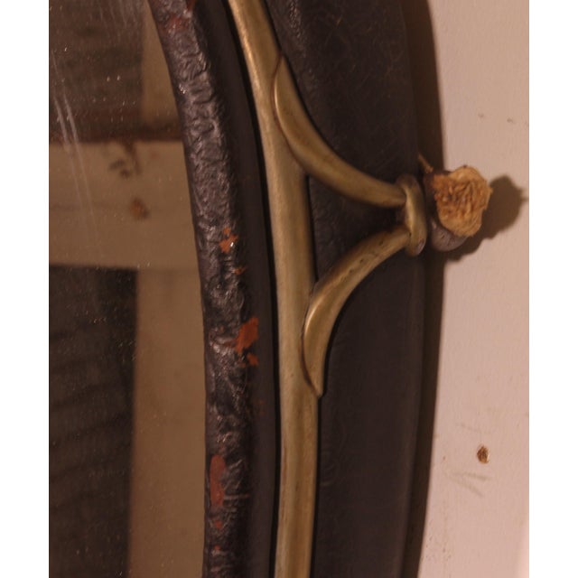 Mirror in Leather Horse Harness, 1890s For Sale - Image 6 of 10