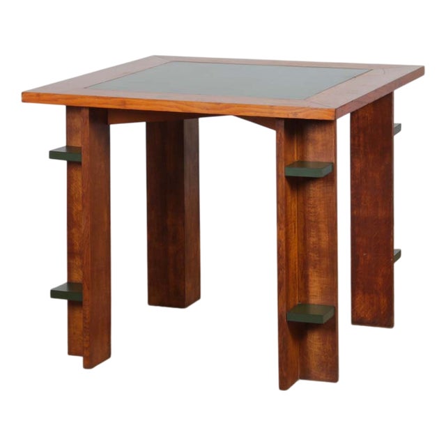Antique Wooden Game Table, 1890s For Sale