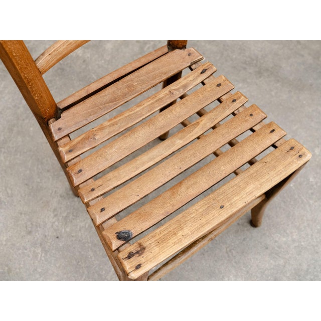 Folk Art Swiss Beechwood Chairs, 1890s, Set of 6 For Sale - Image 5 of 11