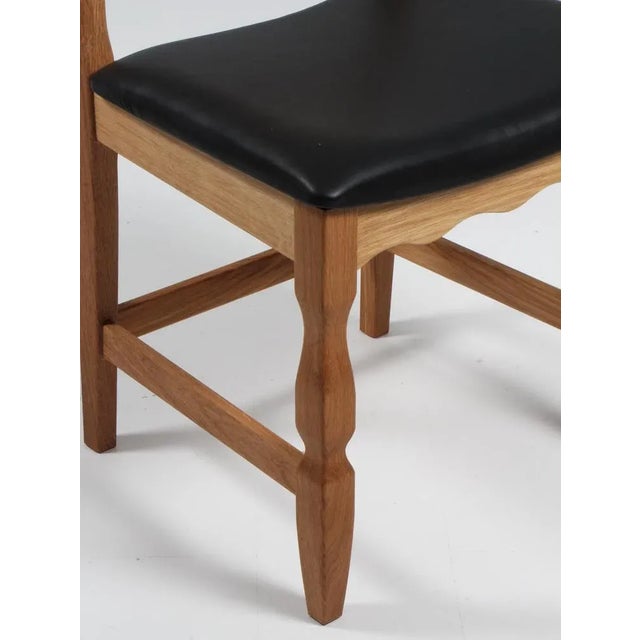 Model Razorblade Oak Dining Chair by Henning Kjærnulf, Denmark, 2023 For Sale - Image 4 of 9